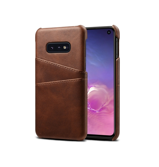 Samsung Galaxy S10e   Design Læder Bagcover Brun