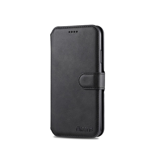 Iphone 11 Azns Trade  Diary Læder Etui   Taske    Pung Sort