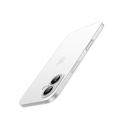Iphone 16 Ultratynd Matte Series Cover       Hvid Klar
