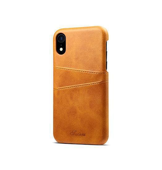 Iphone     Design Trade  Læder Cover    Kortholder Lysebrun