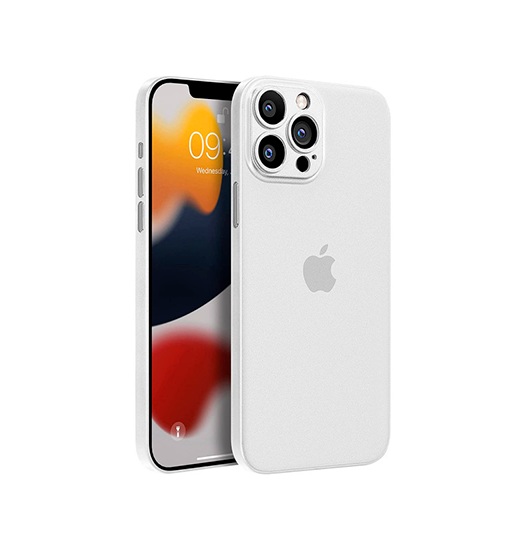 Iphone 12 Pro Max Ultratynd Matte Series Cover       Hvid Klar