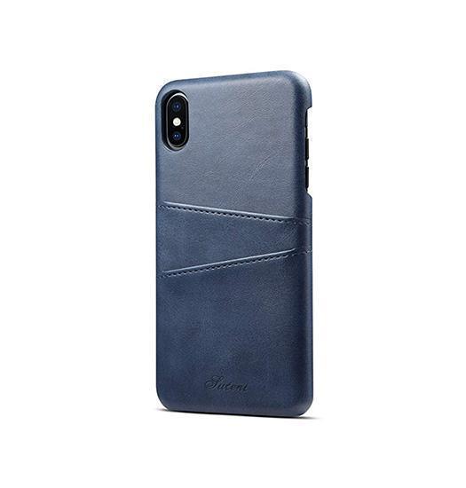 Iphone       Design Trade  Læder Cover    Kortholder Blå