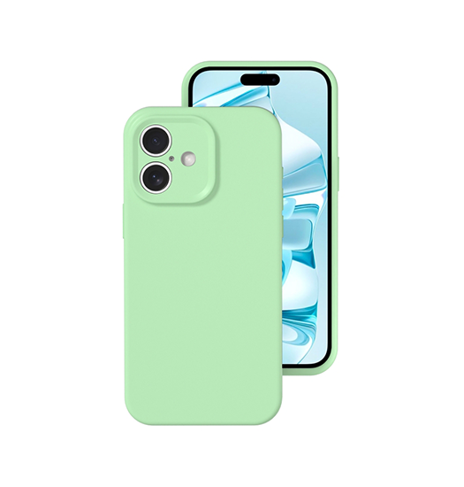Iphone 16 Plus Deluxe Trade  Jelly Silikone Cover Mint Grøn