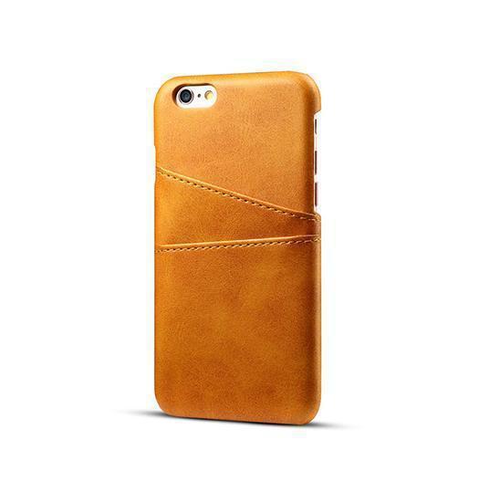 Iphone   6s   Design Trade  Læder Cover    Kortholder Lysebrun