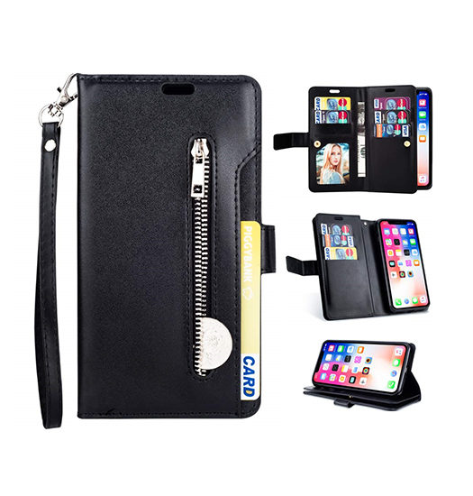 Iphone 11 Pro Max Platinum Multi Etui      Kort Pung Sort
