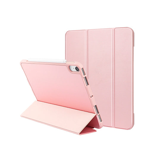 Ipad Mini      2021 2024  Lux Trade  Smart Trifold Silikone Cover  Rose Lyserød