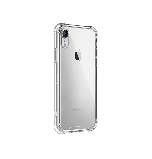 Iphone   Silent Stødsikker Silikone Cover Gennemsigtig
