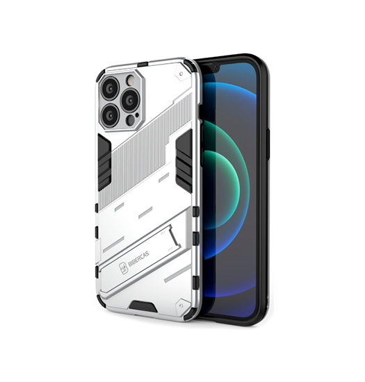 Iphone 13 Pro Eagle Trade  Prz Stødsikkert Cover    Kickstand Hvid