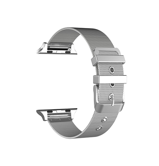 Apple Watch  42 44   45 46 49mm  Milanese Classic Loop   Rem Sølv