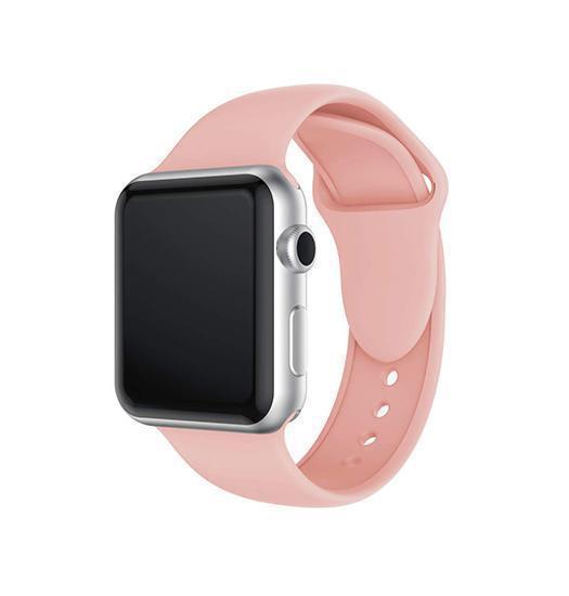 Apple Watch 42-44mm Pro  Silikone Sportsrem Pink Sand