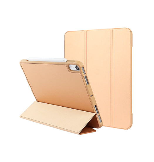 Ipad Mini      2021 2024  Lux Trade  Smart Trifold Silikone Cover  Guld