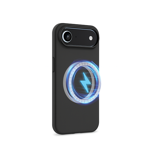 Iphone 17 Air Deluxe Trade Soft Touch Silikone Cover Magsafe-kompatibel Sort