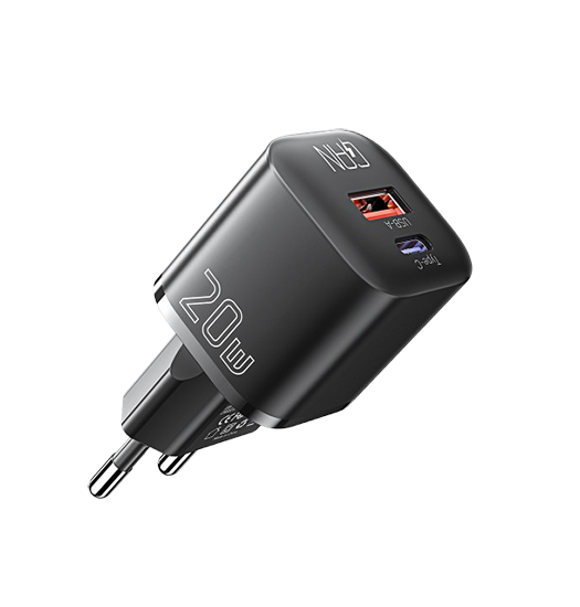 Essager Trade    20w Hurtigoplader  Vægoplader      Sort