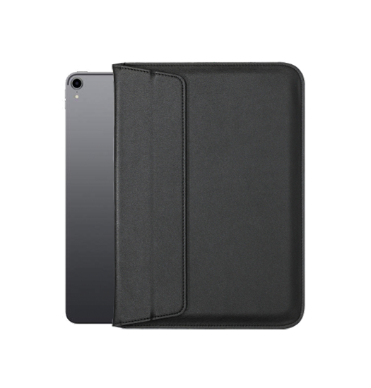 Ipad Air      2020 2022  Retro Diary Vegan Læder Sleeve Vintage Sort