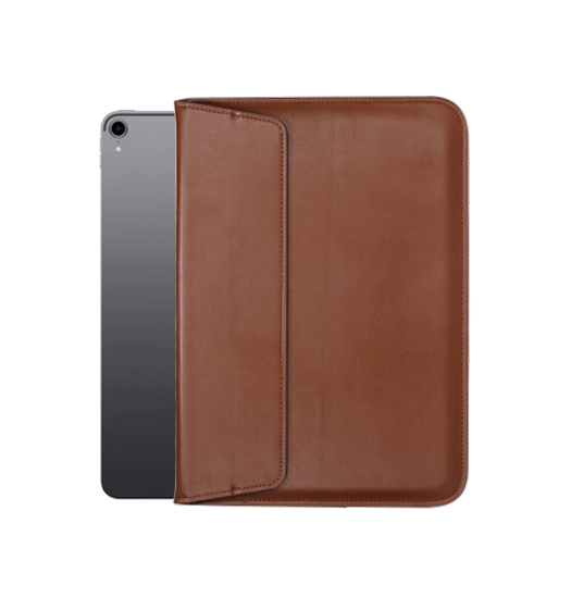 Ipad Air      2020 2022  Retro Diary Vegan Læder Sleeve Vintage Brun