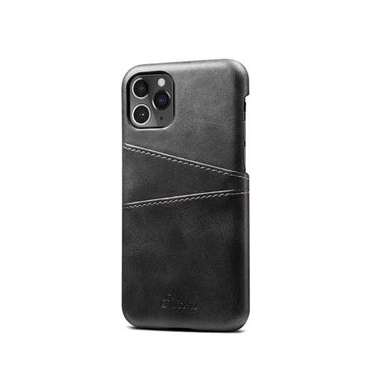 Iphone 11 Pro Max   Design Trade  Læder Cover    Kortholder Sort