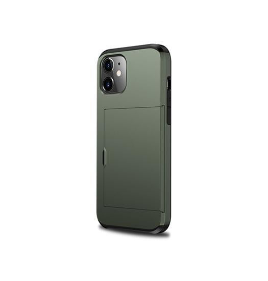 Iphone 12 Mini Deluxe Trade  Håndværker Cover    Kortholder Army