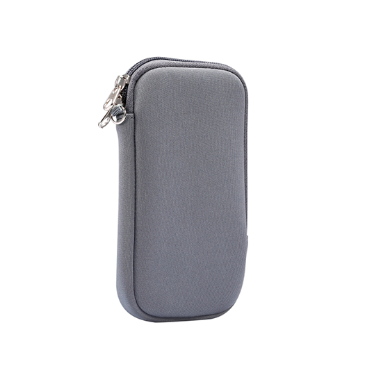 Iphone   Max Simple Nylon Sleeve Etui    Lynlås Grå