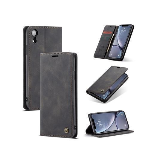 Iphone   Caseme Trade  Noble Læder Etui   Pung Sort