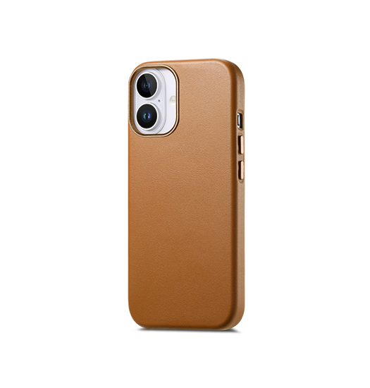 Iphone 16 Plus Delx  Læder Cover Magsafe Kompatibel Brun