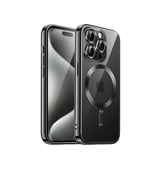 Iphone 15 Pro Max Valkyrie Silikone Hybrid Cover    Magsafe Sort