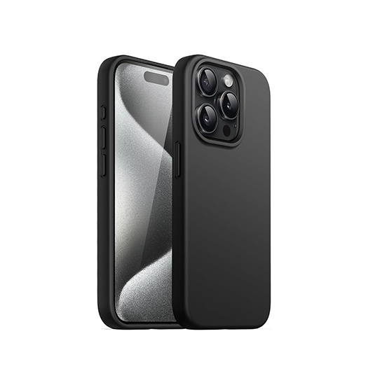 Iphone 16 Pro Deluxe Trade  Soft Touch Silikone Cover Sort