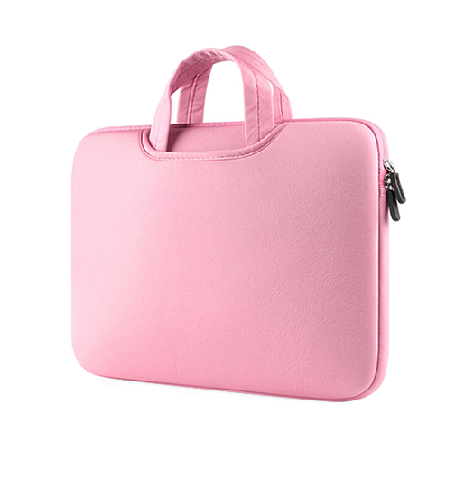 Macbook Pro Air 15 Quot  Delx Trade  Neopren Sleeve    Håndtag Lyserød