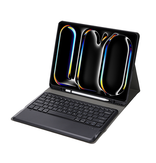 Ipad Pro 13 Quot   2024  Timbre Trade  Cover    Trådløs Tastatur Engelsk Layout Sort