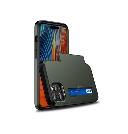 Iphone 15 Pro Deluxe Trade  Håndværker Cover    Kortholder Army