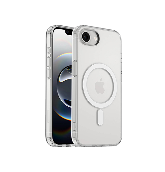 Iphone 16e Delx Trade  Magsafe Silikone Cover Gennemsigtig