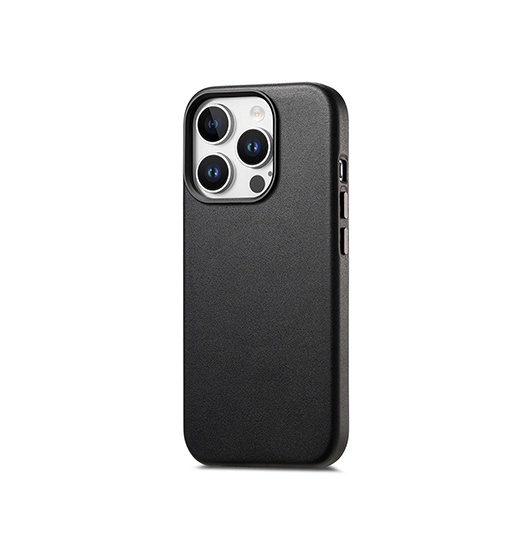 Iphone 16 Pro Delx  Læder Cover Magsafe Kompatibel Sort