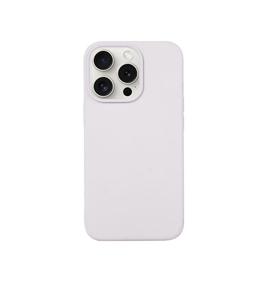 Iphone 14 Pro Delx Trade   Pastel Silikone Cover Hvid Lysegrå