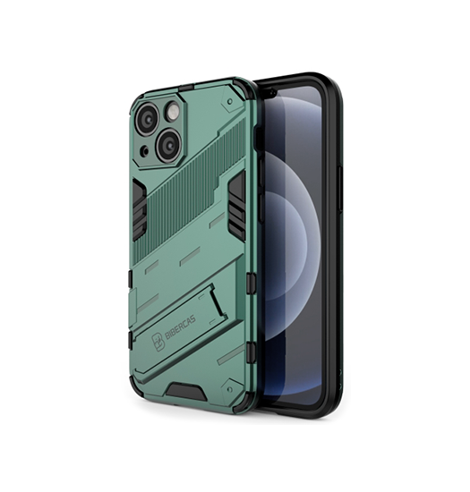Iphone 13 Eagle Trade  Prz Stødsikkert Cover    Kickstand Emerald   Grøn