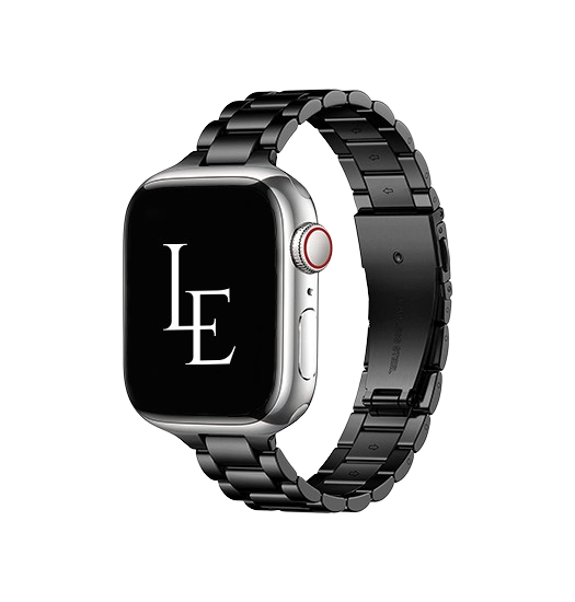 Apple Watch  38 40   41 42mm    Empiri Trade  Thin Stål Urlænke Sort