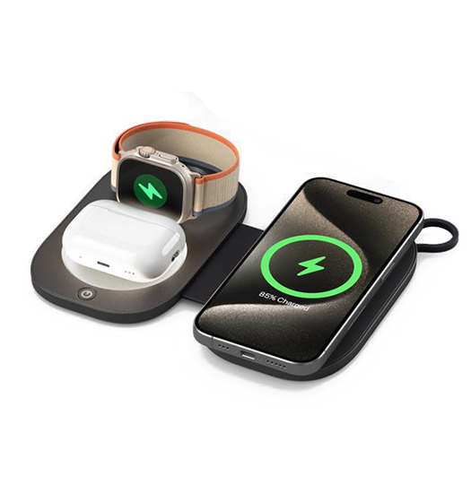 Foldbar  - -  Trådløs Oplader Magsafe Kompatibel 23w
