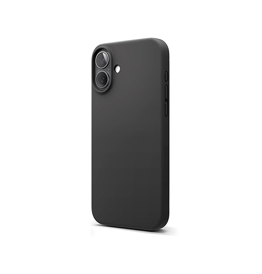 Iphone 16 Deluxe Trade  Soft Touch Silikone Cover Sort