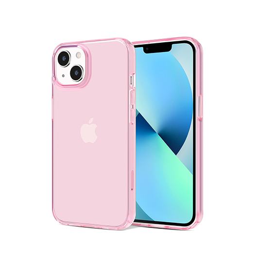 Iphone 13 Mini Ballet Trade  Crystal Silikone Bagside Cover Pink