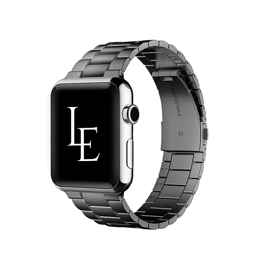 Apple Watch  38 40   41 42mm    Empiri Trade  Premium 316l Stål Rem Sort