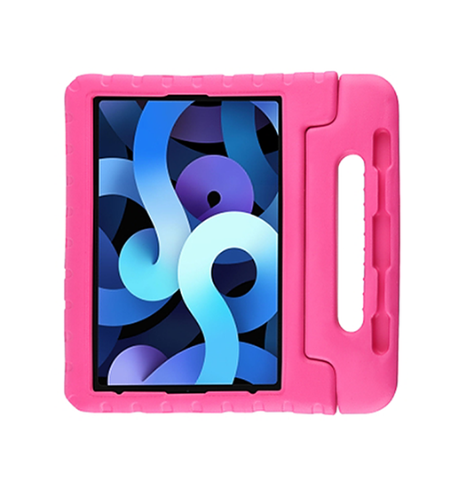 Ipad Pro 12 Quot 2022 2021 Eva Børnevenligt Stødsikkert Cover Stander Pink