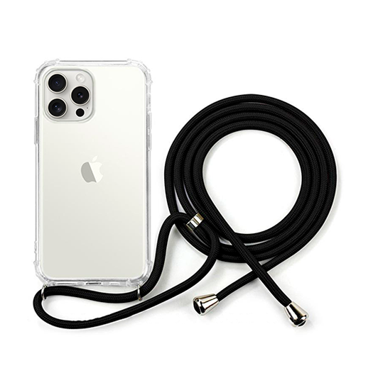 Iphone 13 Pro Deluxe Trade  Silikone Cover    Strop Sort