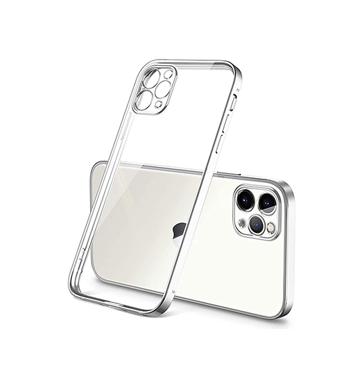 Iphone 12 Pro Valkyrie Silikone Hybrid Cover Sølv Gennemsigtig