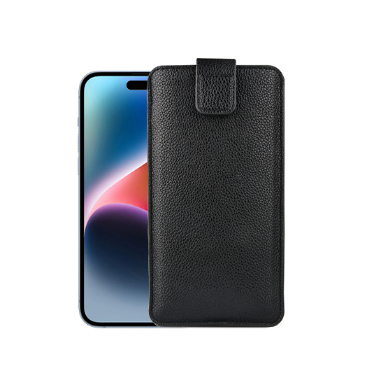 Iphone 14 Pro Max Verona Læder Sleeve    Lukning Black Onyx