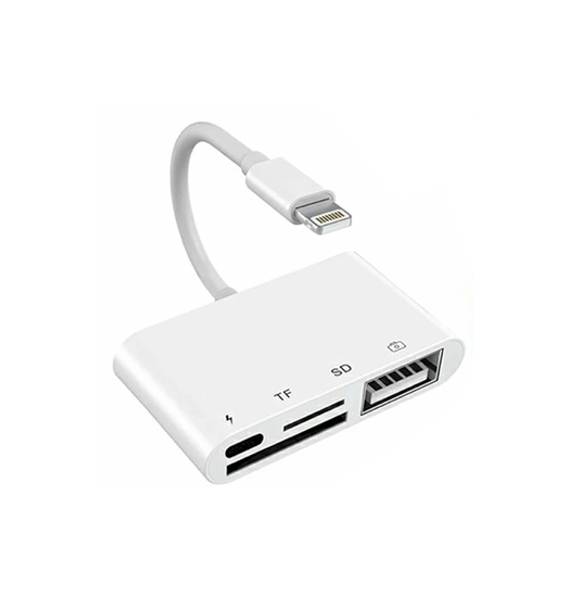 Lightning Til     Usb Adapter Til Iphone  - -  Hvid