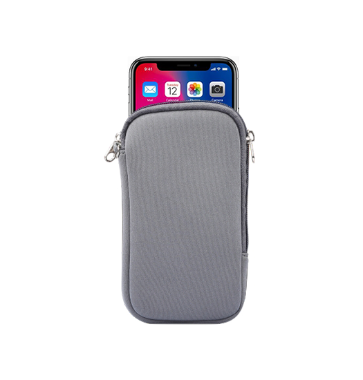 Samsung Galaxy S20 Ultra Simple Nylon Sleeve Etui    Lynlås Grå