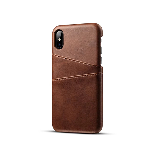 Iphone       Design Trade  Læder Cover    Kortholder Brun