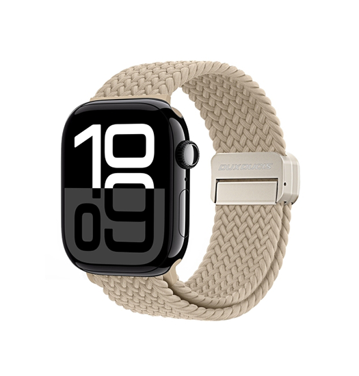 Apple Watch  42 44   45 46 49mm  Dux Ducis Trade  Interwoven Nylon Rem Beige