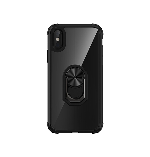Iphone     Cover    Ring   Magnetisk Kickstand Sort