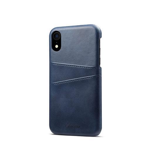 Iphone     Design Trade  Læder Cover    Kortholder Blå
