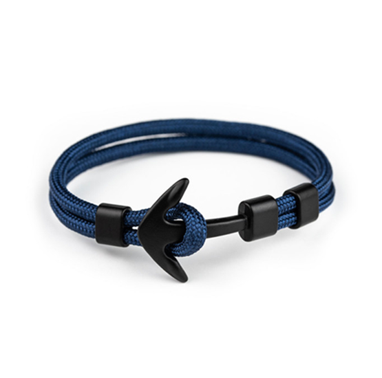 Deluxe Trade Nylon Anker Armbånd Onesize Navy