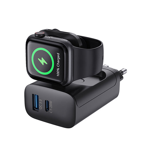 Apple Watch Magcold   Trådløs Oplader   Vægoplader 23w Sort